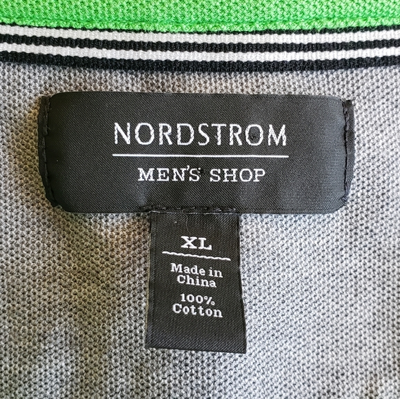 Nordstrom Men's Shop Green Golf Polo in Excellent Condition - XL - Picture 2 of 2